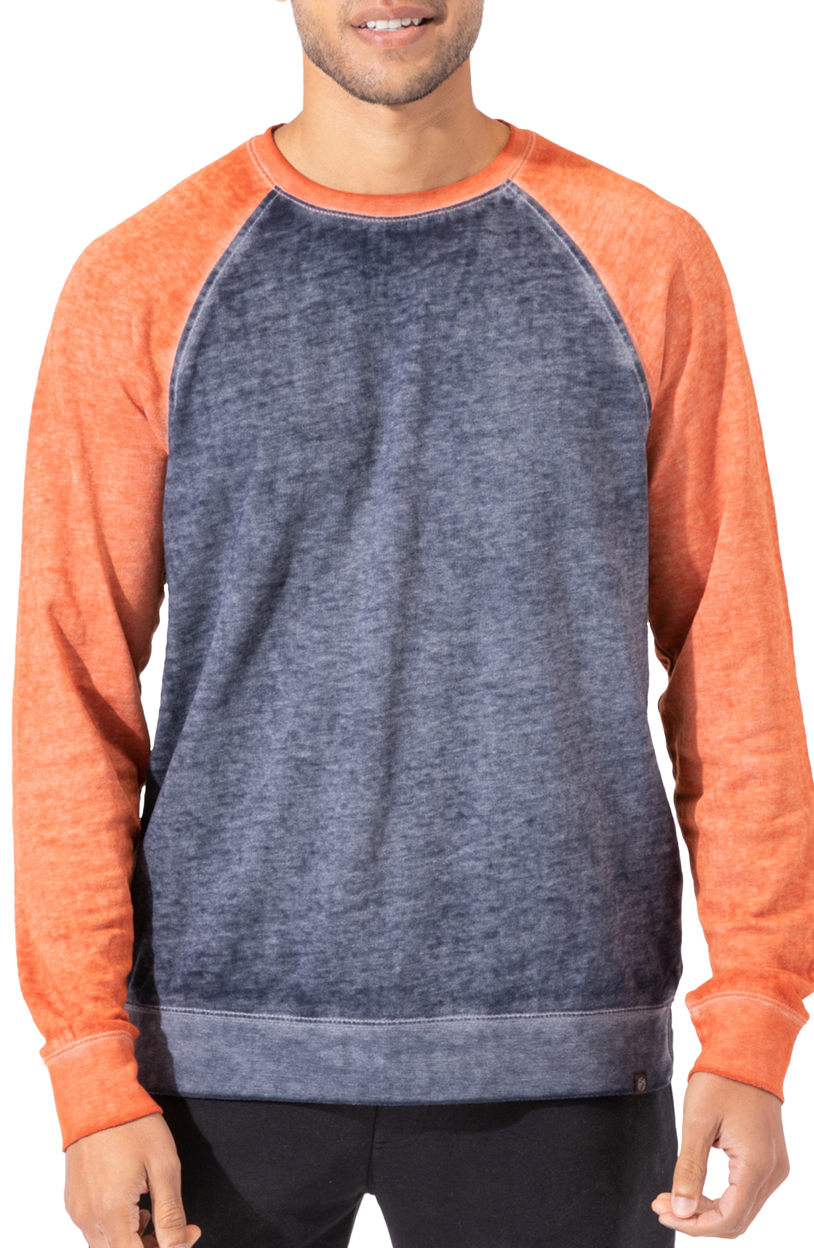 Expensive Skin Gunmetal Heather/Raglan Pullover Black Mens Expensive Skin Gunmetal Heather/Raglan Pullover Black Mens